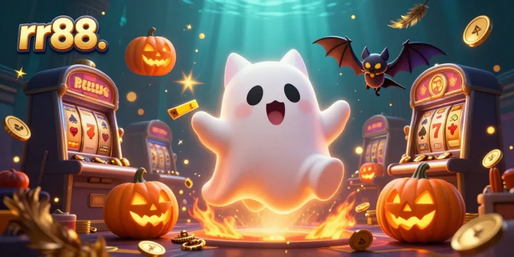 Join the fun at rr88. casino with a friendly ghost cat and thrilling games!