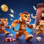 Experience thrilling gaming at rr88 with a vibrant prehistoric casino atmosphere featuring unique characters.